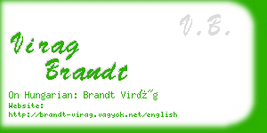 virag brandt business card